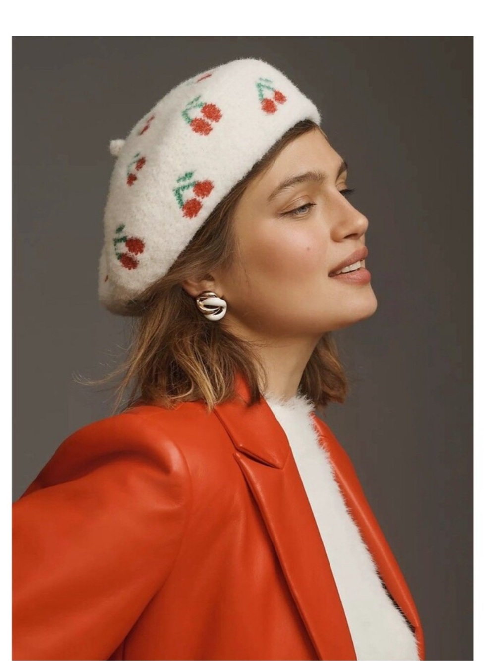 Anthropologie Maeve icon Cherry beret